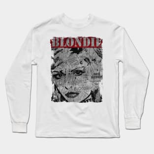 TEXTURE ART - BLONDIE ROCK Long Sleeve T-Shirt